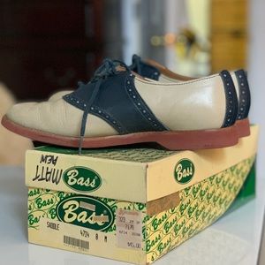 Vintage 1970s Bass Saddle Oxford Shoes 8